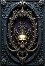 Charger l'image dans la galerie, Vanity XXL "Skull" en 20x30x25/ dessus paillette noir (Livraison MAI 2026) https://bb-bullyshop.com