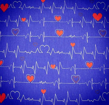 Charger l&#39;image dans la galerie, Mallette Infirmière Libérale &quot;Tracé coeur fond bleu&quot;