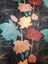 Charger l'image dans la galerie, Mallette Infirmière Libérale Pippin 25x35x25 "Lotus multicolore/ dessus paillette bronze " (Livraison OCTOBRE 2026)