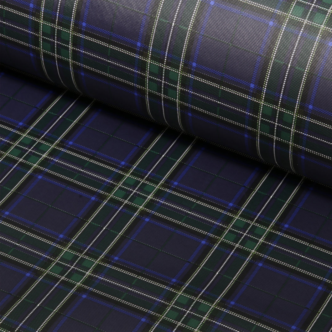 Vanity XXL en simili tartan marine en 20x30x25 (Livraison FIN DECEMBRE)
