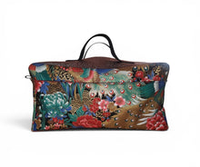 Charger l'image dans la galerie, Mallette Infirmière Libérale XL 25x45x25 en "Tissu japonais pivoine"/ dessus paillette bronze (Livraison JUILLET 2026)
