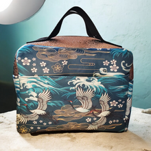 Charger l'image dans la galerie, Vanity/ Lunch bag isotherme "Vol de grues"/ dessus paillette bronze (Livraison MAI 2026) https://bb-bullyshop.com