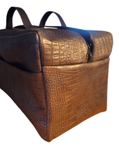 Charger l&#39;image dans la galerie, Mallette Infirmière Libérale Pippin 25x35x25 &quot;Croco bronze &quot; (Livraison OCTOBRE 2025)