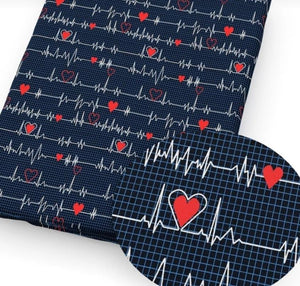 Mallette Infirmière Libérale "Tracé coeur fond noir"  (Livraison MAI 2025)