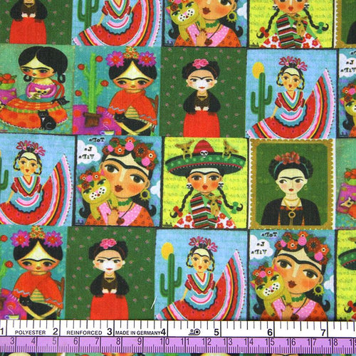 Tissu Frida coloré (pas à vendre)